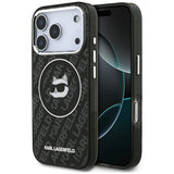 Husa pentru iPhone 17 Pro, Karl Lagerfeld IML MagSafe (KLHMP17LHMKBCHOK), negru