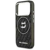 Husa pentru iPhone 17 Pro, Karl Lagerfeld IML MagSafe (KLHMP17LHMKBCHOK), negru