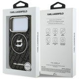 Husa pentru iPhone 17 Pro, Karl Lagerfeld IML MagSafe (KLHMP17LHMKBCHOK), negru