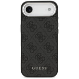 Husa pentru iPhone 17 Air, Guess Hardcase 4G Classic Logo MagSafe (GUHMP17MP4GSSMCK), negru