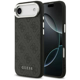 Husa pentru iPhone 17 Air, Guess Hardcase 4G Classic Logo MagSafe (GUHMP17MP4GSSMCK), negru