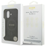 Husa pentru iPhone 17, Guess 4G Ring Classic Logo MagSafe (GUHMP17SG4GFRK), negru