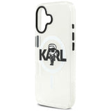 Husa pentru iPhone 17, Karl Lagerfeld IML MagSafe Sketch Logo (KLHMP17SHGKIGKBT), transparenta