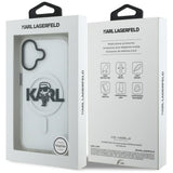 Husa pentru iPhone 17, Karl Lagerfeld IML MagSafe Sketch Logo (KLHMP17SHGKIGKBT), transparenta