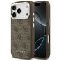 Husa pentru iPhone 17 Pro Max, Guess Hardcase 4G Classic Logo MagSafe (GUHMP17XP4GSSMCW), maro
