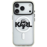 Husa pentru iPhone 17 Pro, Karl Lagerfeld IML MagSafe Sketch Logo (KLHMP17LHGKIGKBT), transparenta