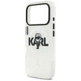 Husa pentru iPhone 17 Pro, Karl Lagerfeld IML MagSafe Sketch Logo (KLHMP17LHGKIGKBT), transparenta