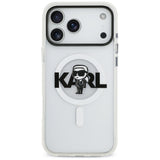 Husa pentru iPhone 17 Pro Max, Karl Lagerfeld IML MagSafe Sketch Logo (KLHMP17XHGKIGKBT), transparenta
