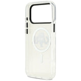 Husa pentru iPhone 17 Pro Max, Karl Lagerfeld IML MagSafe Sketch Logo (KLHMP17XHGKIGKBT), transparenta
