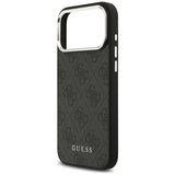 Husa pentru iPhone 17 Pro Max, Guess Hardcase 4G Classic Logo MagSafe (GUHMP17XP4GSSMCK), negru