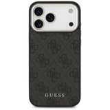 Husa pentru iPhone 17 Pro Max, Guess Hardcase 4G Classic Logo MagSafe (GUHMP17XP4GSSMCK), negru