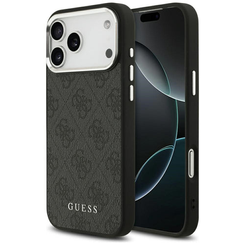Husa pentru iPhone 17 Pro Max, Guess Hardcase 4G Classic Logo MagSafe (GUHMP17XP4GSSMCK), negru