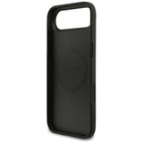 Husa pentru iPhone 17 Air, Guess 4G Ring Classic Logo MagSafe (GUHMP17MG4GFRK), negru