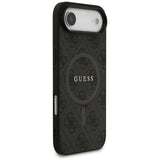 Husa pentru iPhone 17 Air, Guess 4G Ring Classic Logo MagSafe (GUHMP17MG4GFRK), negru