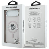 Husa pentru iPhone 17 Air, Karl Lagerfeld IML MagSafe Sketch Logo (KLHMP17MHGCHGKBP), roz