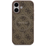 Husa pentru iPhone 17, Guess 4G Ring Classic Logo MagSafe (GUHMP17SG4GFRW), maro