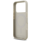 Husa pentru iPhone 17 Pro, Karl Lagerfeld Hardcase Grained Pattern Logo (KLHMP17LPGGRMPKG), gri