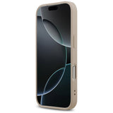 Husa pentru iPhone 17 Pro Max, Guess 4G Ring Classic Logo MagSafe (GUHMP17XG4GFRP), roz