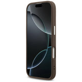 Husa pentru iPhone 17, Guess Hardcase 4G Classic Logo MagSafe (GUHMP17SP4GSSMCW), maro