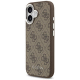 Husa pentru iPhone 17, Guess Hardcase 4G Classic Logo MagSafe (GUHMP17SP4GSSMCW), maro