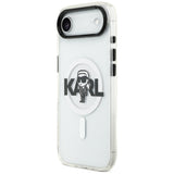 Husa pentru iPhone 17 Air, Karl Lagerfeld IML MagSafe Sketch Logo (KLHMP17MHGKIGKBT), transparenta