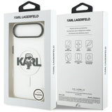 Husa pentru iPhone 17 Air, Karl Lagerfeld IML MagSafe Sketch Logo (KLHMP17MHGKIGKBT), transparenta