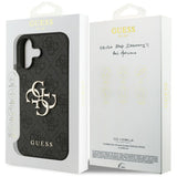 Husa pentru iPhone 17, Guess Hardcase 4G Big Logo (GUHCP17S4GMGGR), negru