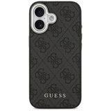 Husa pentru iPhone 17, Guess Hardcase 4G Classic Logo MagSafe (GUHMP17SP4GSSMCK), negru