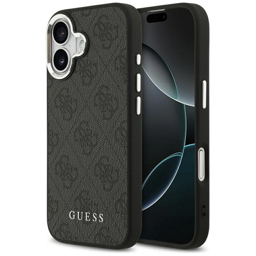 Husa pentru iPhone 17, Guess Hardcase 4G Classic Logo MagSafe (GUHMP17SP4GSSMCK), negru