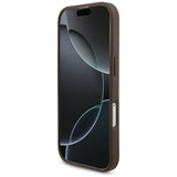 Husa pentru iPhone 17, Guess Hardcase 4G Big Logo (GUHCP17S4GMGBR), maro