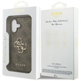 Husa pentru iPhone 17, Guess Hardcase 4G Big Logo (GUHCP17S4GMGBR), maro