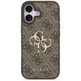 Husa pentru iPhone 17, Guess Hardcase 4G Big Logo (GUHCP17S4GMGBR), maro