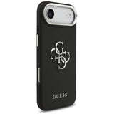 Husa pentru iPhone 17 Air, Guess Hardcase 4G Grained Big and Classic Logo (GUHCP17MPG4SMCEK), negru