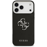Husa pentru iPhone 17 Pro Max, Guess Hardcase 4G Grained Big and Classic Logo (GUHCP17XPG4SMCEK), negru