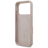 Husa pentru iPhone 17 Pro, Karl Lagerfeld Silicone Ring MagSafe (KLHMP17LSCMKCRHP), roz