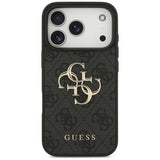 Husa pentru iPhone 17 Pro Max, Guess Hardcase 4G Big Logo (GUHCP17X4GMGGR), negru