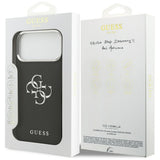 Husa pentru iPhone 17 Pro, Guess Hardcase 4G Grained Big and Classic Logo (GUHCP17LPG4SMCEK), negru