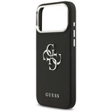 Husa pentru iPhone 17 Pro, Guess Hardcase 4G Grained Big and Classic Logo (GUHCP17LPG4SMCEK), negru