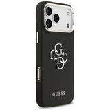 Husa pentru iPhone 17 Pro, Guess Hardcase 4G Grained Big and Classic Logo (GUHCP17LPG4SMCEK), negru