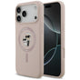 Husa pentru iPhone 17 Pro Max, Karl Lagerfeld Silicone Ring MagSafe (KLHMP17XSCMKCRHP), roz