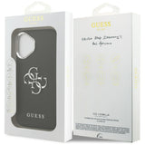 Husa pentru iPhone 17, Guess Hardcase 4G Grained Big and Classic Logo (GUHCP17SPG4SMCEK), negru