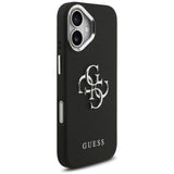 Husa pentru iPhone 17, Guess Hardcase 4G Grained Big and Classic Logo (GUHCP17SPG4SMCEK), negru