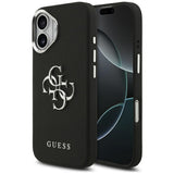 Husa pentru iPhone 17, Guess Hardcase 4G Grained Big and Classic Logo (GUHCP17SPG4SMCEK), negru
