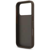 Husa pentru iPhone 17 Pro, Guess Hardcase 4G Big Logo (GUHCP17L4GMGBR), maro