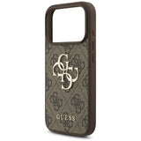 Husa pentru iPhone 17 Pro, Guess Hardcase 4G Big Logo (GUHCP17L4GMGBR), maro
