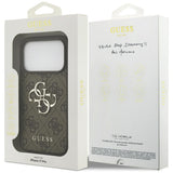 Husa pentru iPhone 17 Pro Max, Guess Hardcase 4G Big Logo (GUHCP17X4GMGBR), maro