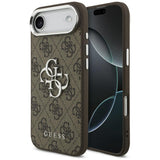 Husa pentru iPhone 17 Air, Guess Hardcase Big 4G Logo Classic Logo (GUHCP17MP4G4SMCW), maro