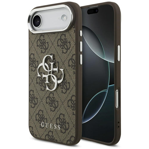 Husa pentru iPhone 17 Air, Guess Hardcase Big 4G Logo Classic Logo (GUHCP17MP4G4SMCW), maro