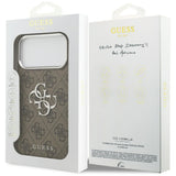 Husa pentru iPhone 17 Pro Max, Guess Hardcase Big 4G Logo Classic Logo (GUHCP17XP4G4SMCW), maro