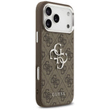 Husa pentru iPhone 17 Pro Max, Guess Hardcase Big 4G Logo Classic Logo (GUHCP17XP4G4SMCW), maro